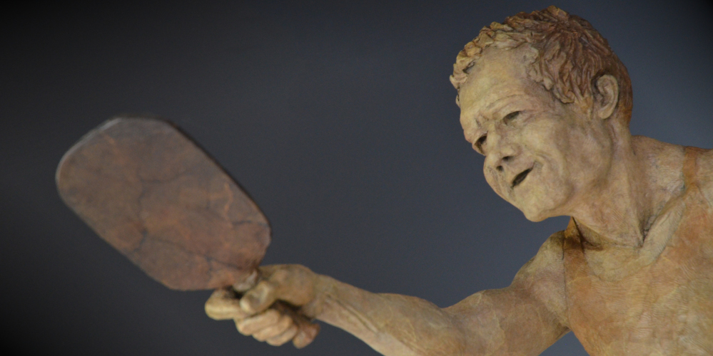 Got It! bronze sculpture by David Varnau